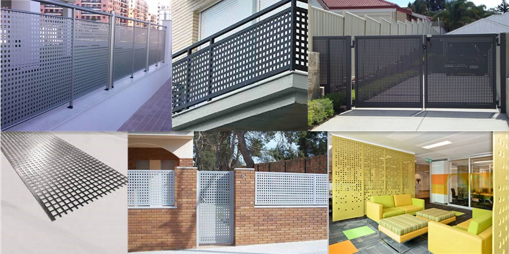 Customized Manufacturer Punching Metal Perforated Titanium Mesh Sheet Garden Fence Perforated Punching Metal Mesh